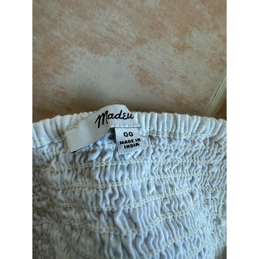 Madewell ‎ Linen cotton  blend  Front buttons square neck Dress Size - Picture 10 of 10